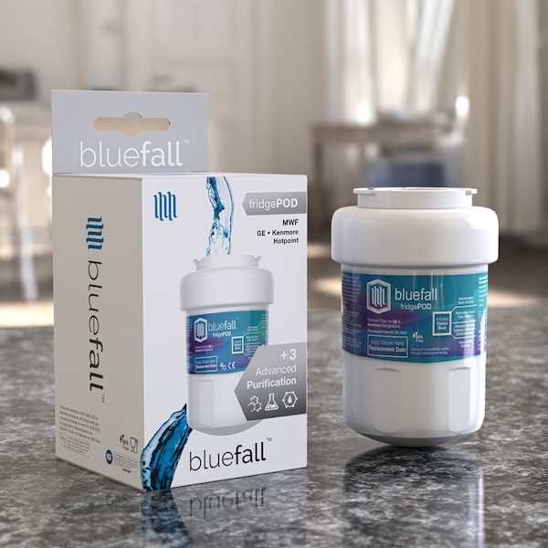 Drinkpod BLUEFALL GE MWF Refrigerator Water Filter Smartwater Compatible Cartridge BF-GE-MFW - main